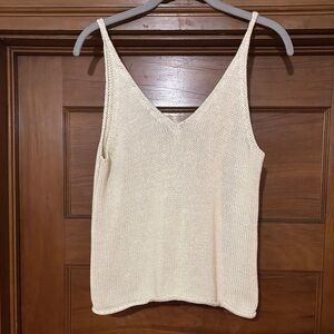 H&M Cream Knit V-Neck Camisole